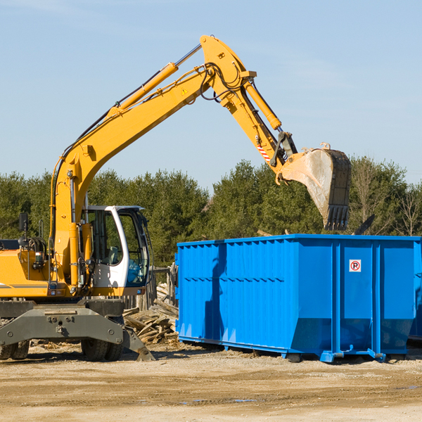 are there any restrictions on where a residential dumpster can be placed in Emigrant Gap California